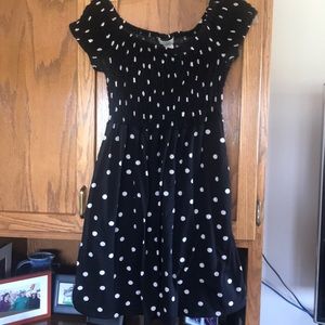 Love, fire Polka dot dress